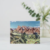 ヴィンテージドロミートイタリアレリーフ、 浮き彫りマップ ポストカード (スタンド正面)