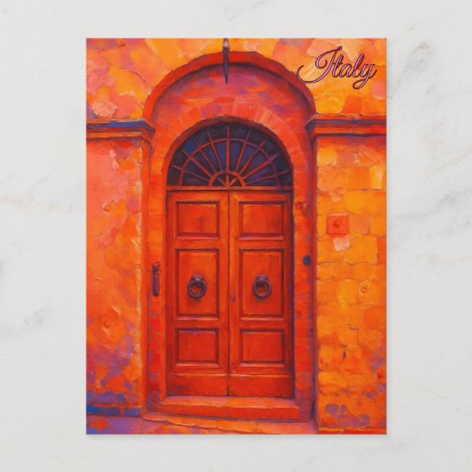 ヴィンテージドータスカニーイタリアレトロヨーロッパ旅行 ポストカード (正面)