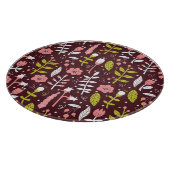 ヴィンテージドードルフローラシームレスパターン カッティングボード (角)