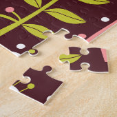 ヴィンテージドードルフローラシームレスパターン ジグソーパズル (側面)