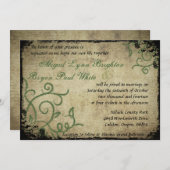 ヴィンテージドードル結婚式招待状 招待状 (正面/裏面)