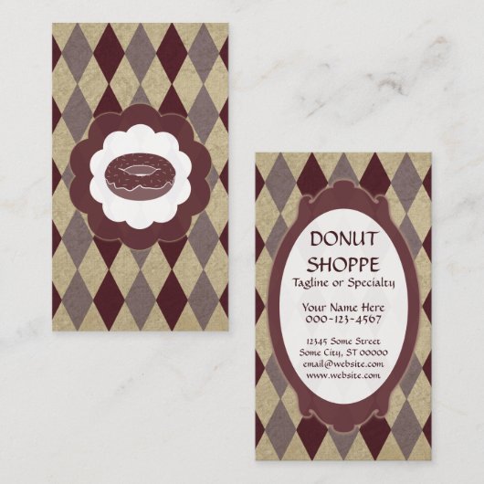 ヴィンテージドーナツ 名刺 (正面/裏面)