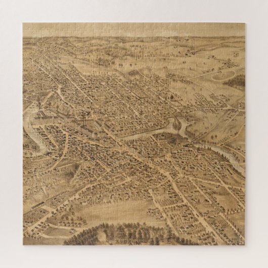 ヴィンテージドーバーNHの絵図(1877) ジグソーパズル (縦)