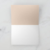 ヴィンテージドールインベージュレースグリーティングカード空白の- カード (内部)