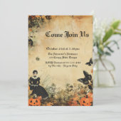 ヴィンテージドールオータムハロウィンカスタム 招待状 (スタンド正面)