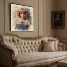 ヴィンテージドールコアガールとアイボリー