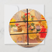 ヴィンテージドールショップクリスマスホリデーナイトシーン カード (裏面)