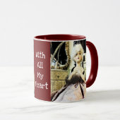 ヴィンテージドール – すべてのハート マグカップ (正面右)