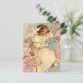 ヴィンテージドーヴガールイースター シーズンポストカード (スタンド正面)