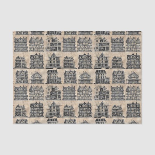 ヴィンテージド幽霊のよく出るルハウスゴシック 薄葉紙 (正面)