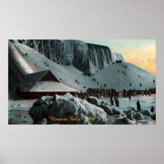 ヴィンテージナイアガラ滝アイスポスター ポスター (正面)