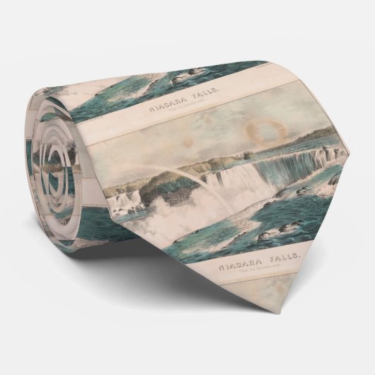 ヴィンテージナイアガラ滝イラストレーション（1907年） ネクタイ (ロール)