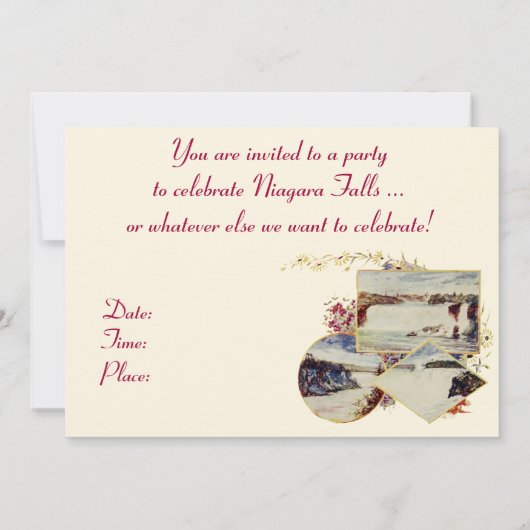 ヴィンテージナイアガラ秋サマーパーティの招待状 招待状 (裏面)
