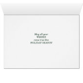 ヴィンテージナイトウィズクリスマスサンタホリデーカード (内部横(下))