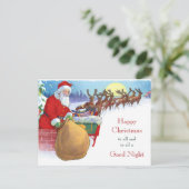 ヴィンテージナイトビクリスマスサンタソレイ ポストカード (スタンド正面)