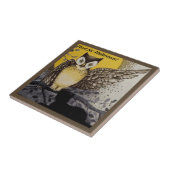 ヴィンテージナイトフクロウウィングオンブランチムーン タイル (側面)