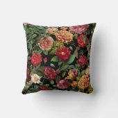 ヴィンテージナイトフローラルガーデンパターン クッション (裏面)