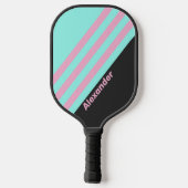 ヴィンテージナイトプリズムストライプの名前 ピックルボールラケット (裏面)
