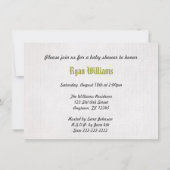 ヴィンテージナイトベビーシャワー 招待状 (裏面)