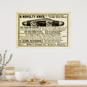 ヴィンテージナイフAd 1899年 ポスター (キッチン)