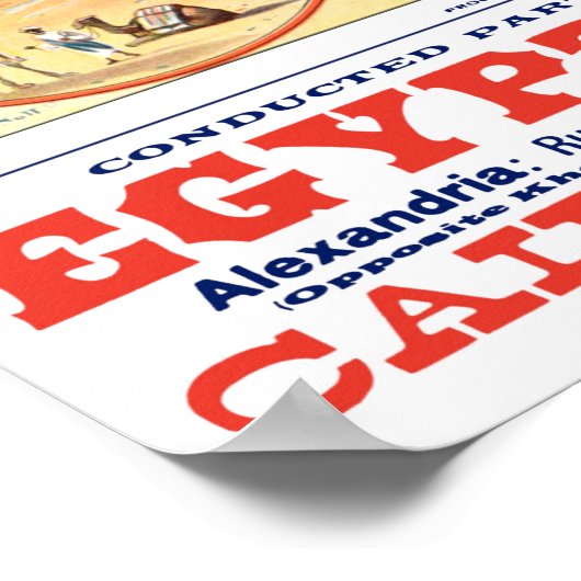 ヴィンテージナイル汽船旅行ポスター ポスター (角)