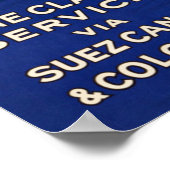 ヴィンテージナイル汽船旅行ポスター ポスター (角)