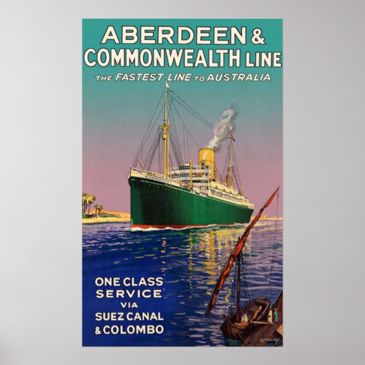 ヴィンテージナイル汽船旅行ポスター ポスター (正面)
