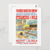 ヴィンテージナイル汽船 ポストカード (正面/裏面)