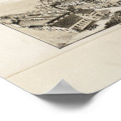 ヴィンテージナシュアNHの写真地図(1883) ポスター (角)