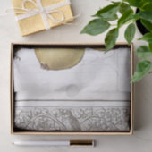 ヴィンテージナシロビンフランスのフクロウ葉のデコページ 薄葉紙 (ギフト)