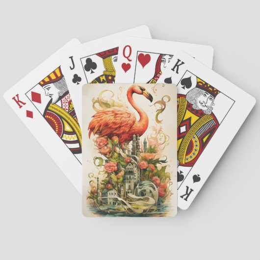 ヴィンテージナチュラルフラミンゴスパラダイス トランプ (裏面)