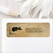 ヴィンテージナッシュビルギター差出人住所ラベル ラベル (インサイチュ)