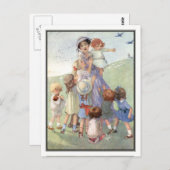 ヴィンテージナニーと子供 – Honor C. Appleton ポストカード (正面/裏面)