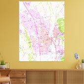 ヴィンテージナパカリフォルニアの地図（1951年） キャンバスプリント (インサイチュ (リビング))