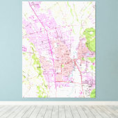 ヴィンテージナパカリフォルニアの地図（1951年） キャンバスプリント (インサイチュ (ウッドフロア))