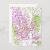 ヴィンテージナパカリフォルニアの地図（1951年） ポストカード (正面/裏面)