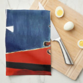 ヴィンテージナポリトラベルラブロマンス キッチンタオル (四つ折り)