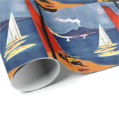 ヴィンテージナポリトラベルラブロマンス ラッピングペーパー (ロールコーナー)