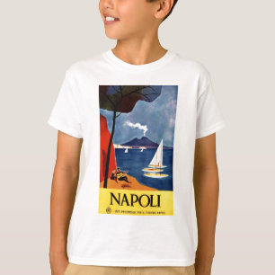 ヴィンテージナポリトラベルラブロマンス Tシャツ