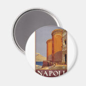 ヴィンテージナポリ旅行 マグネット (正面/裏面)