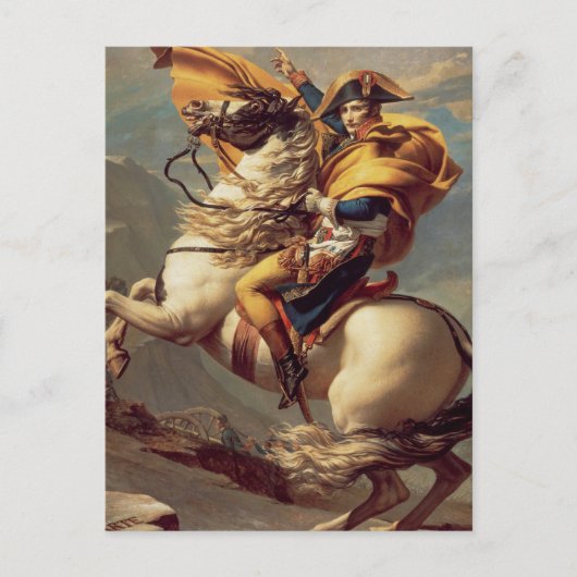 ヴィンテージナポレオン、アルプス横断 ポストカード (正面)