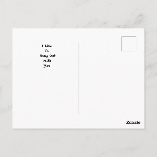 ヴィンテージナマケモノとオウム ポストカード (裏面)