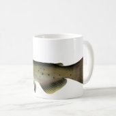 ヴィンテージナマズ魚釣りマリンライフリバーフィッシュ コーヒーマグカップ (正面右)