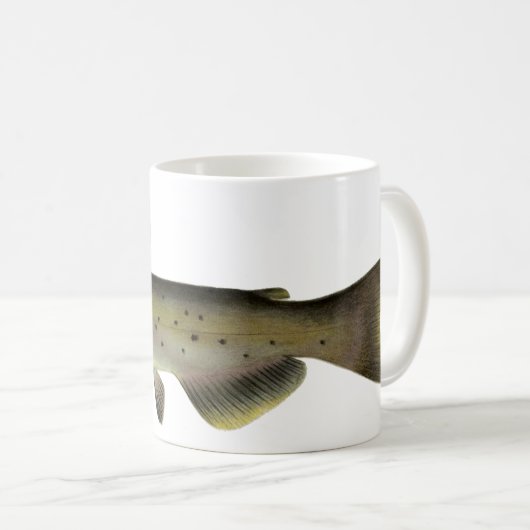 ヴィンテージナマズ魚釣りマリンライフリバーフィッシュ コーヒーマグカップ (正面右)