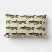 ヴィンテージナマズ魚釣りマリンライフリバーフィッシュ ランバークッション (正面)