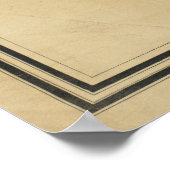 ヴィンテージナンタケットの地図（1838年） ポスター (角)