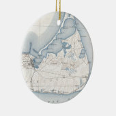 ヴィンテージナンタケットの地図(1919年) セラミックオーナメント (右)