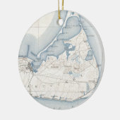 ヴィンテージナンタケットの地図(1919年) セラミックオーナメント (左)