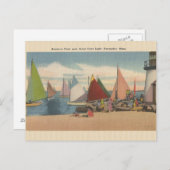 ヴィンテージナンタケットマス。Brant Point Lightポストカード ポストカード (正面/裏面)