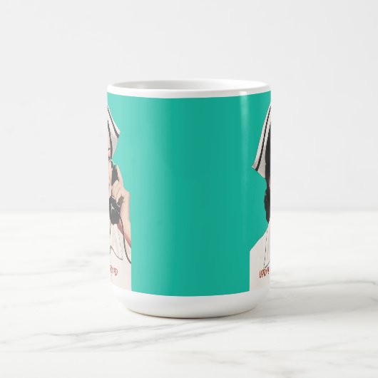 ヴィンテージナースおもしろいアドバイスマグ コーヒーマグカップ (中央)